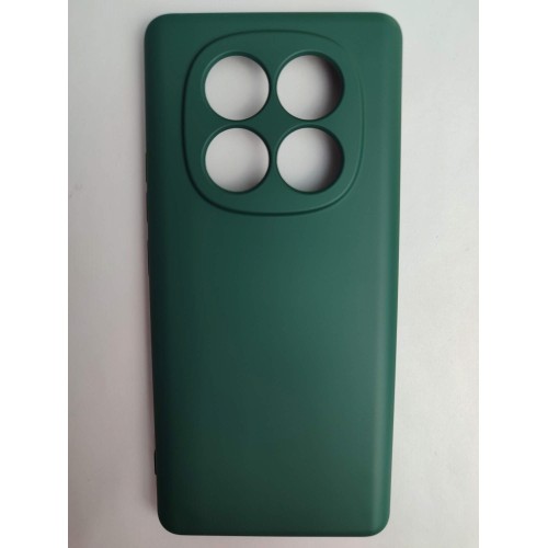 Чехол силиконовый Xiaomi Redmi Note 14 Pro Silicone Cover Nano темно-зеленый