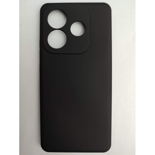 Чехол силиконовый Xiaomi Redmi Note 14 Silicone Case без лого черный