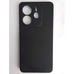 Чехол силиконовый Xiaomi Redmi Note 14 Silicone Cover без лого черный