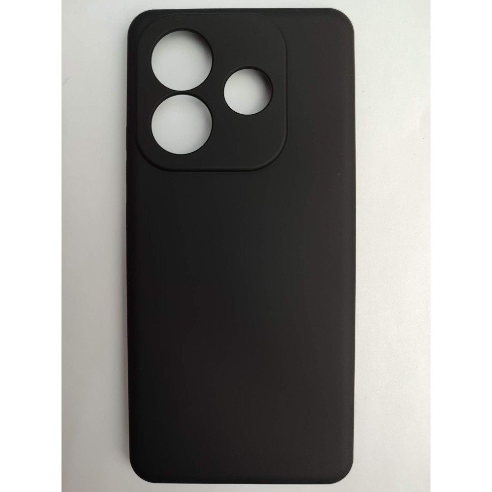 Чехол силиконовый Xiaomi Redmi Note 14 Silicone Cover без лого черный