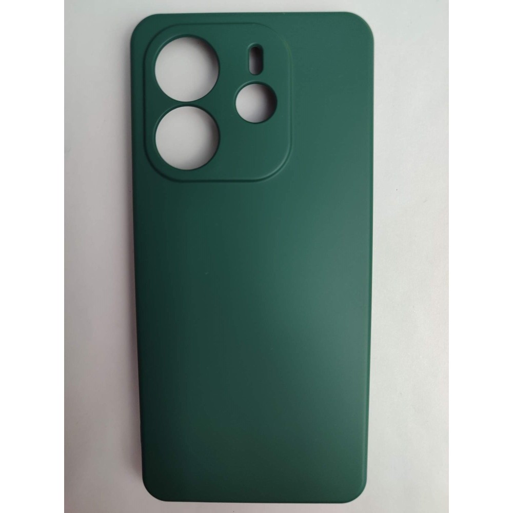 Чехол силиконовый Xiaomi Redmi Note 14 Silicone Cover Nano темно-зеленый