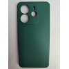 Чехол силиконовый Xiaomi Redmi Note 14 Silicone Cover Nano темно-зеленый