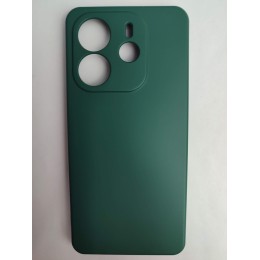 Чехол силиконовый Xiaomi Redmi Note 14 Silicone Cover Nano темно-зеленый