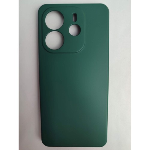 Чехол силиконовый Xiaomi Redmi Note 14 Silicone Cover Nano темно-зеленый