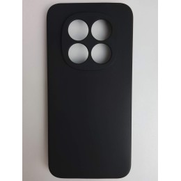 Чехол силиконовый Xiaomi Redmi Note 15 Pro матовый с защитой камеры черный