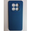 Чехол силиконовый Xiaomi Redmi Note 15 Pro Silicone Cover без лого синий