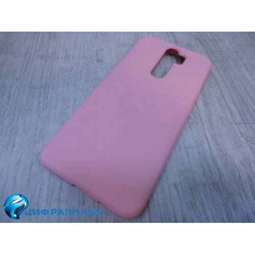 Чехол силиконовый Xiaomi Redmi Note 8 Pro Silicone Cover розовый