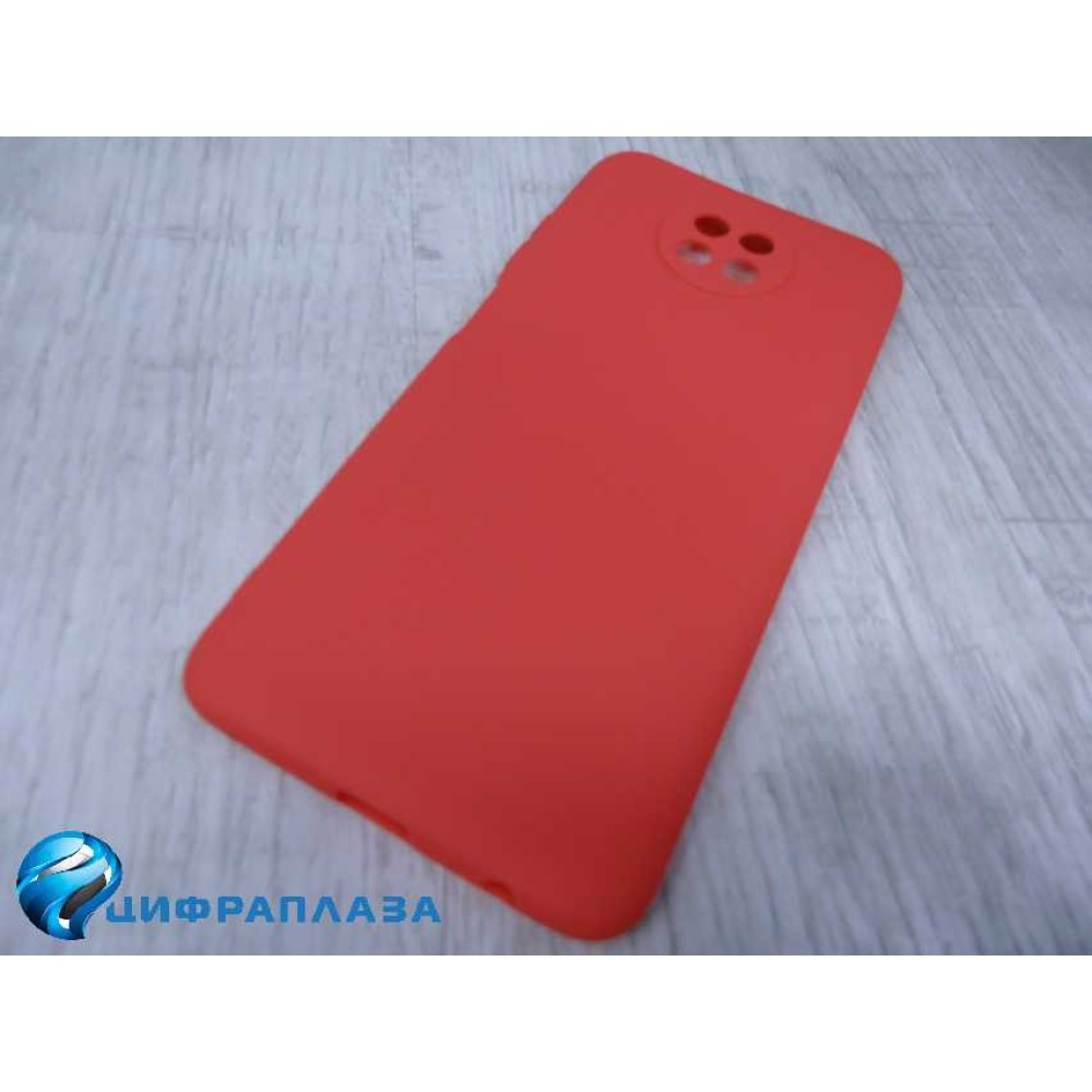 Чехол силиконовый Xiaomi Redmi Note 9T Soft Touch матовый красный