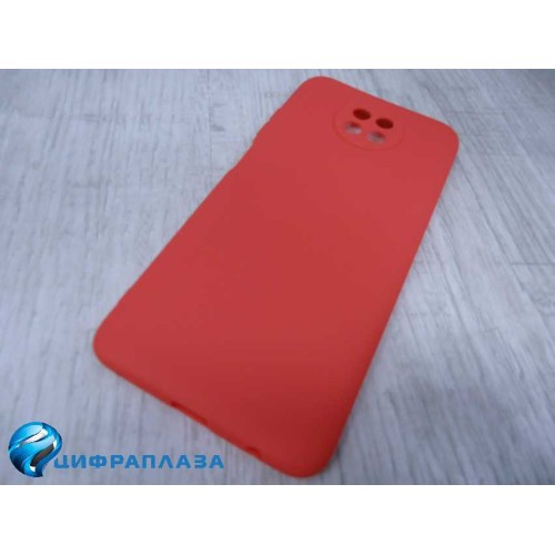 Чехол силиконовый Xiaomi Redmi Note 9T Soft Touch матовый красный