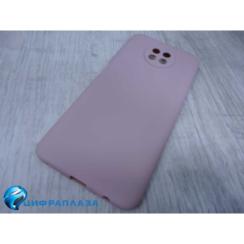 Чехол силиконовый Xiaomi Redmi Note 9T Soft Touch матовый розовое золото