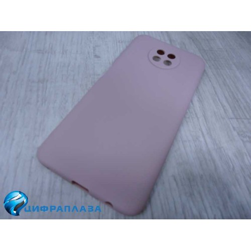 Чехол силиконовый Xiaomi Redmi Note 9T Soft Touch матовый розовое золото