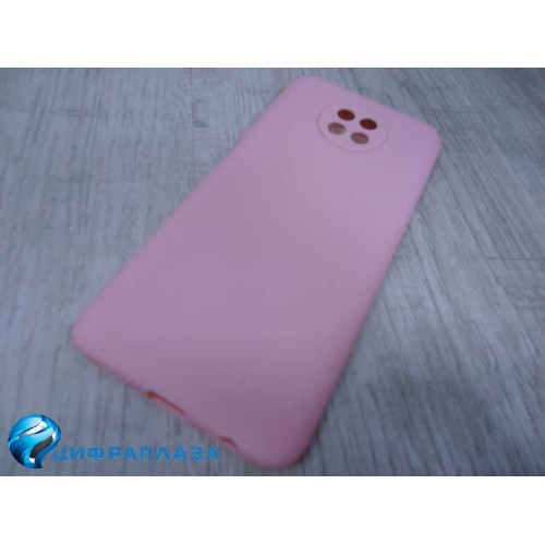 Чехол силиконовый Xiaomi Redmi Note 9T Soft Touch матовый розовый