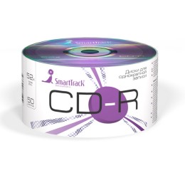 Диск CD-R Smart Track 80min 52х CB-25 (цена за 1 шт, упаковка 100 шт)