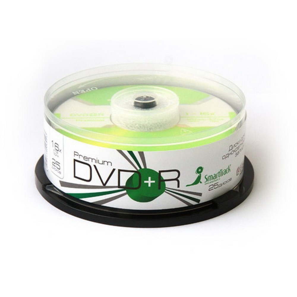 Диск DVD+R SMARTBUY Smart Track 4,7Гб (цена за 1 шт, упаковка 25 шт)