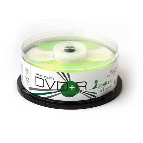 Диск DVD+R SMARTBUY Smart Track 4,7Гб (цена за 1 шт, упаковка 25 шт)