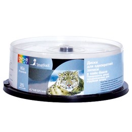 Диск DVD-R SMARTBUY Smart Track 4,7Гб (цена за 1 шт, упаковка 25 шт)