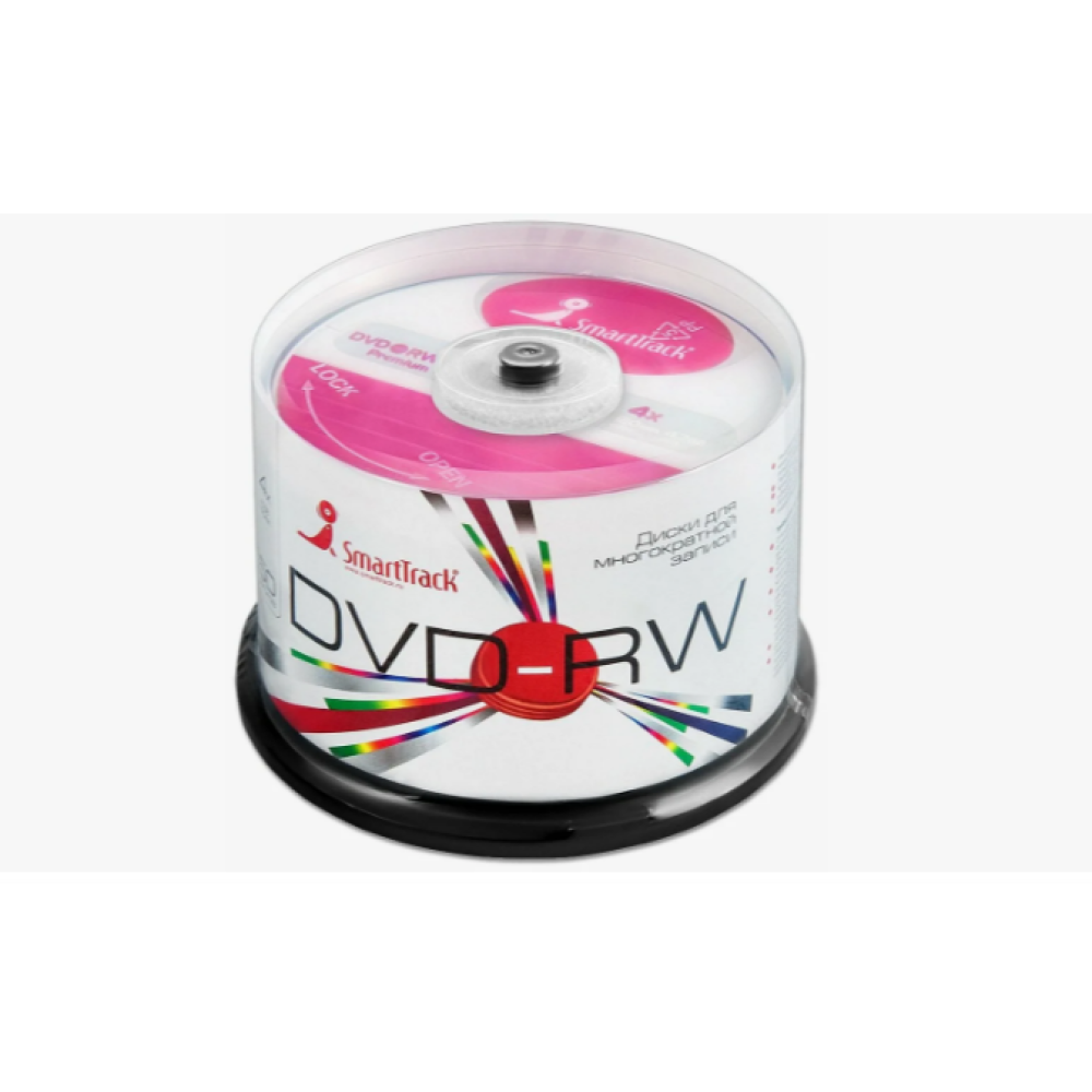 Диск DVD-RW SMARTBUY Smart Track 4,7Гб (цена за 1 шт, упаковка 50 шт)