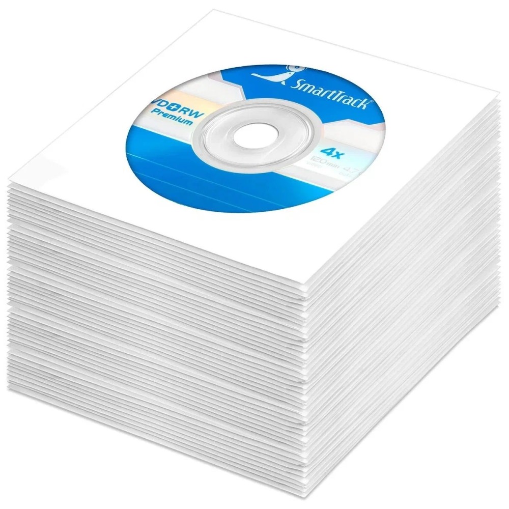Диск DVD+RW SMARTBUY Smart Track 4,7Гб (цена за 1 шт, упаковка бумажный конверт 1 шт)