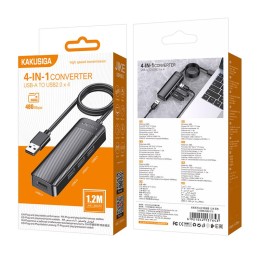 Хаб USB KAKUSIGA KSC-1409-H (4USB2.0) черный