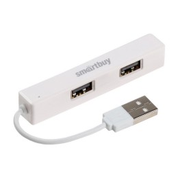 Хаб USB SMARTBUY SBHA-408-K (4 порта 4USB2.0) белый