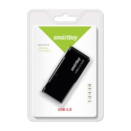 Хаб USB SMARTBUY SBHA-6110-K (4 порта 4USB2.0) черный