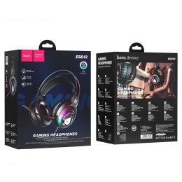 Игровые полноразмерные проводные наушники HOCO ESD12 черные