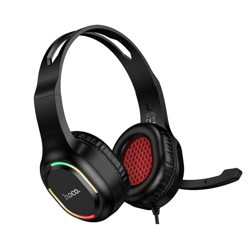 Игровые полноразмерные проводные наушники HOCO ESD21 черные