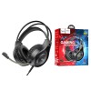 Игровые полноразмерные проводные наушники HOCO W106 черные
