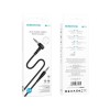 Кабель AUX - AUX BOROFONE BL10 (2m/Г-образный) черный