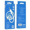 Кабель AUX - AUX BOROFONE BL14 (2m/текстиль) белый