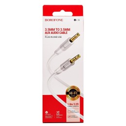 Кабель AUX - AUX BOROFONE BL19 (1m) белый