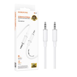 Кабель AUX - AUX BOROFONE BL21 (1m) белый