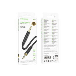 Кабель AUX - AUX BOROFONE BL23 (1m/текстиль) черный