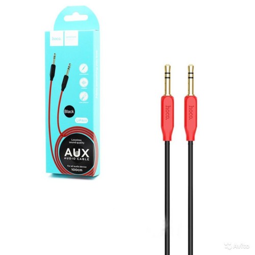 Кабель AUX - AUX HOCO UPA11 (1m) черный