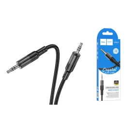 Кабель AUX - AUX HOCO UPA27 (1.2m/текстиль) черный