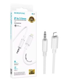  Кабель AUX - Lightning BOROFONE BL21 (1м) белый