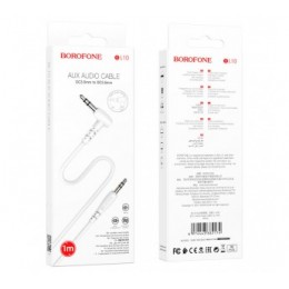 Кабель AUX BOROFONE BL10 (1m/Г-образный) белый