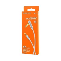 Кабель AUX BOROFONE BL4 (1m/Г-образный) серый