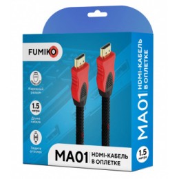 Кабель HDMI FUMIKO MA01 (1.5m/текстиль)