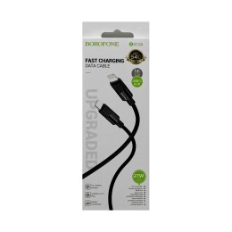 Кабель Lightning - Type-C BOROFONE BX106 (27W/3A/1m) черный