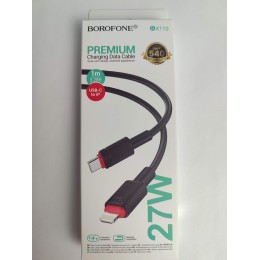 Кабель Lightning - Type-C BOROFONE BX110 (27W/1m) черный