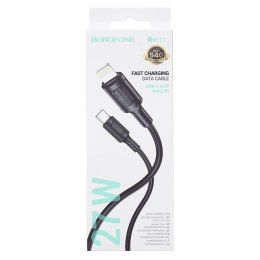 Кабель Lightning - Type-C BOROFONE BX111 (27W/3A/1m) черный
