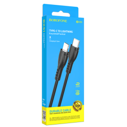 Кабель Lightning - Type-C BOROFONE BX51 (12W/1m) черный