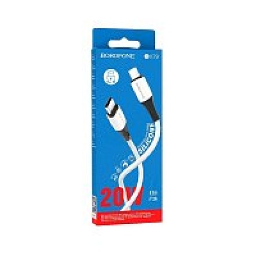 Кабель Lightning - Type-C BOROFONE BX79 (20W/3A/1m) белый