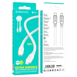 Кабель Lightning - Type-C BOROFONE BX81 (20W/1m) белый
