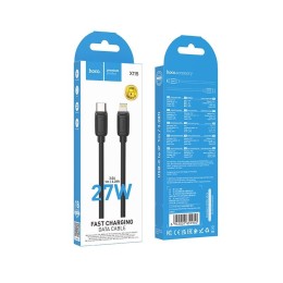 Кабель Lightning - Type-C HOCO X115 (27W/3A/1m) черный