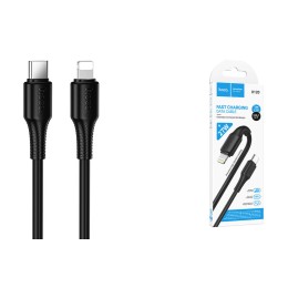 Кабель Lightning - Type-C HOCO X120 (27W/3A/1m) черный