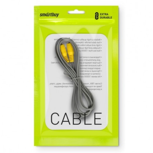 Кабель RCА*1 (M) - RCА*1 (M) SMARTBUY 3m 