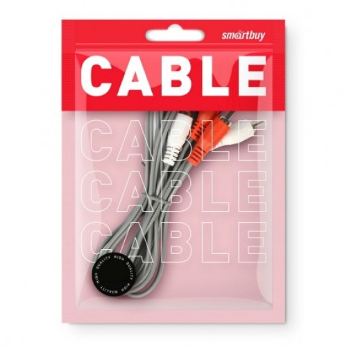 Кабель RCА*2 (M) - RCА*2 (M) SMARTBUY 3 м 