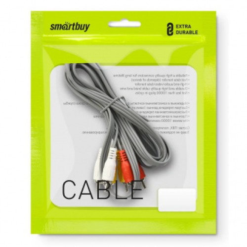 Кабель RCА*3 (M) - RCА*3 (M) SMARTBUY 5m 